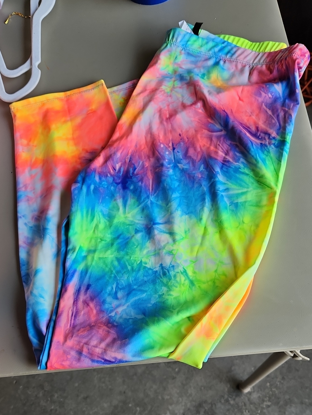New No Tags Tie-Dye Rainbow Leggings - Multicolor